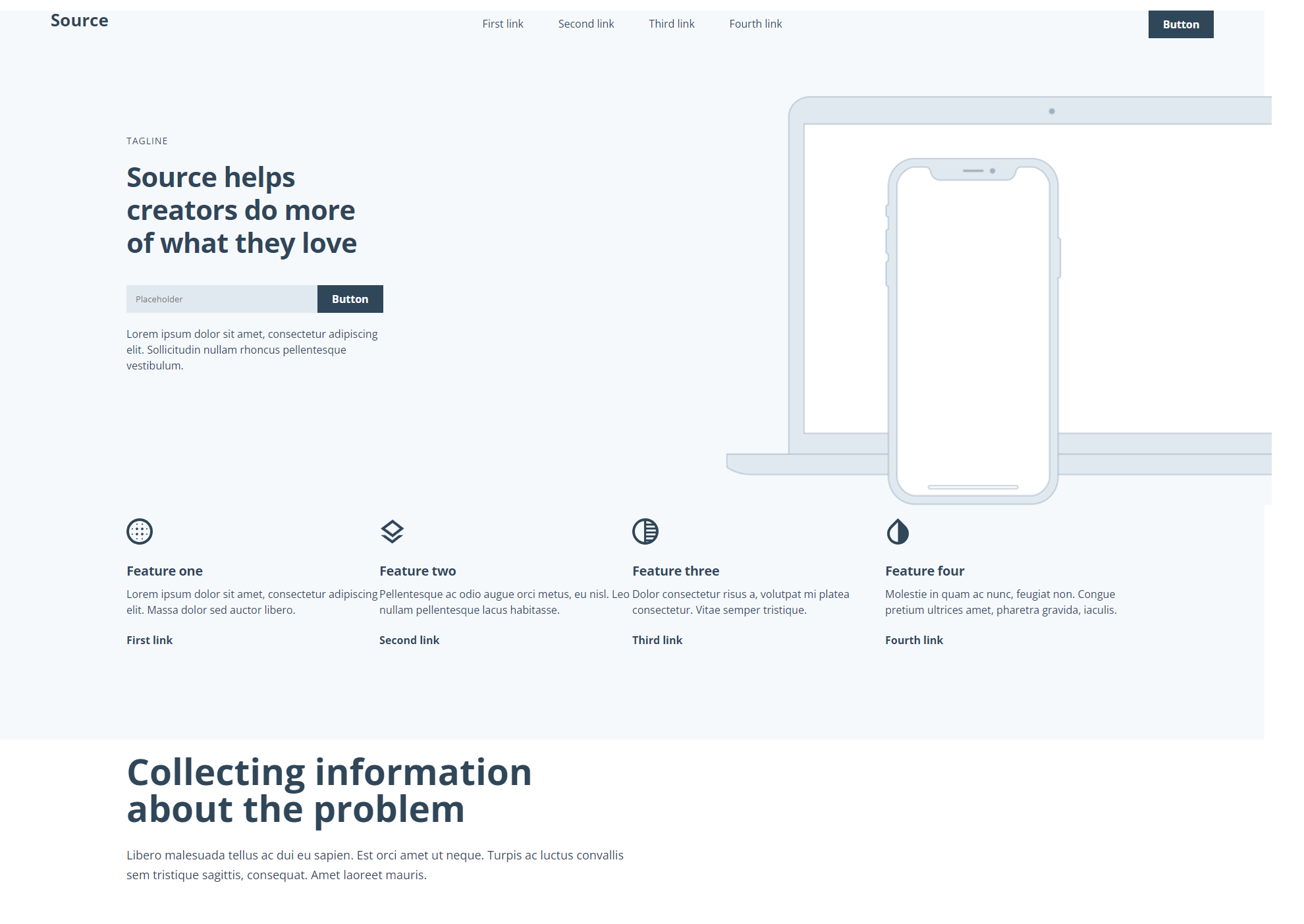 Source website design preview